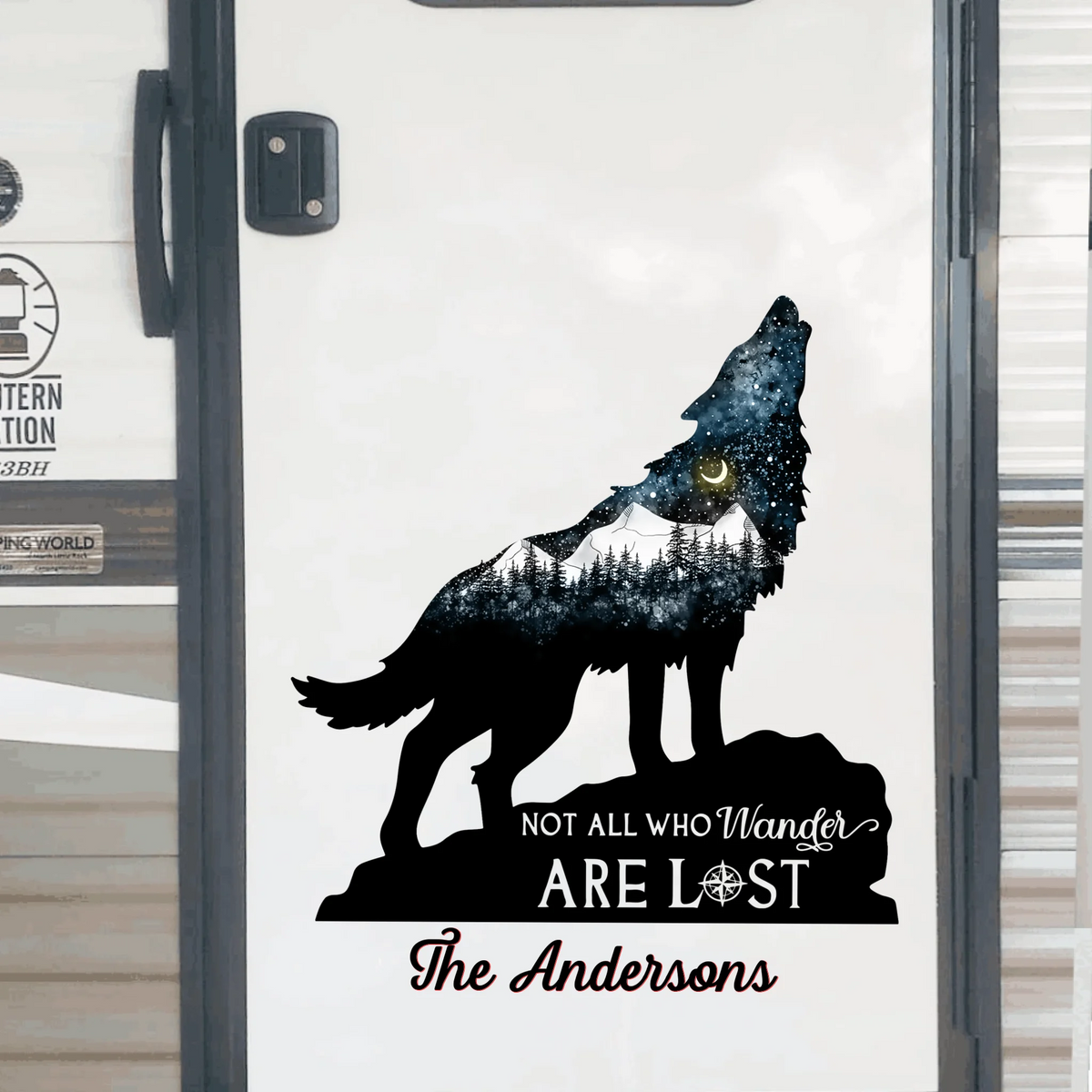 Wild Animals Not All Who Wander Are Lost - Personalized Decal, Gift For Camping Lovers