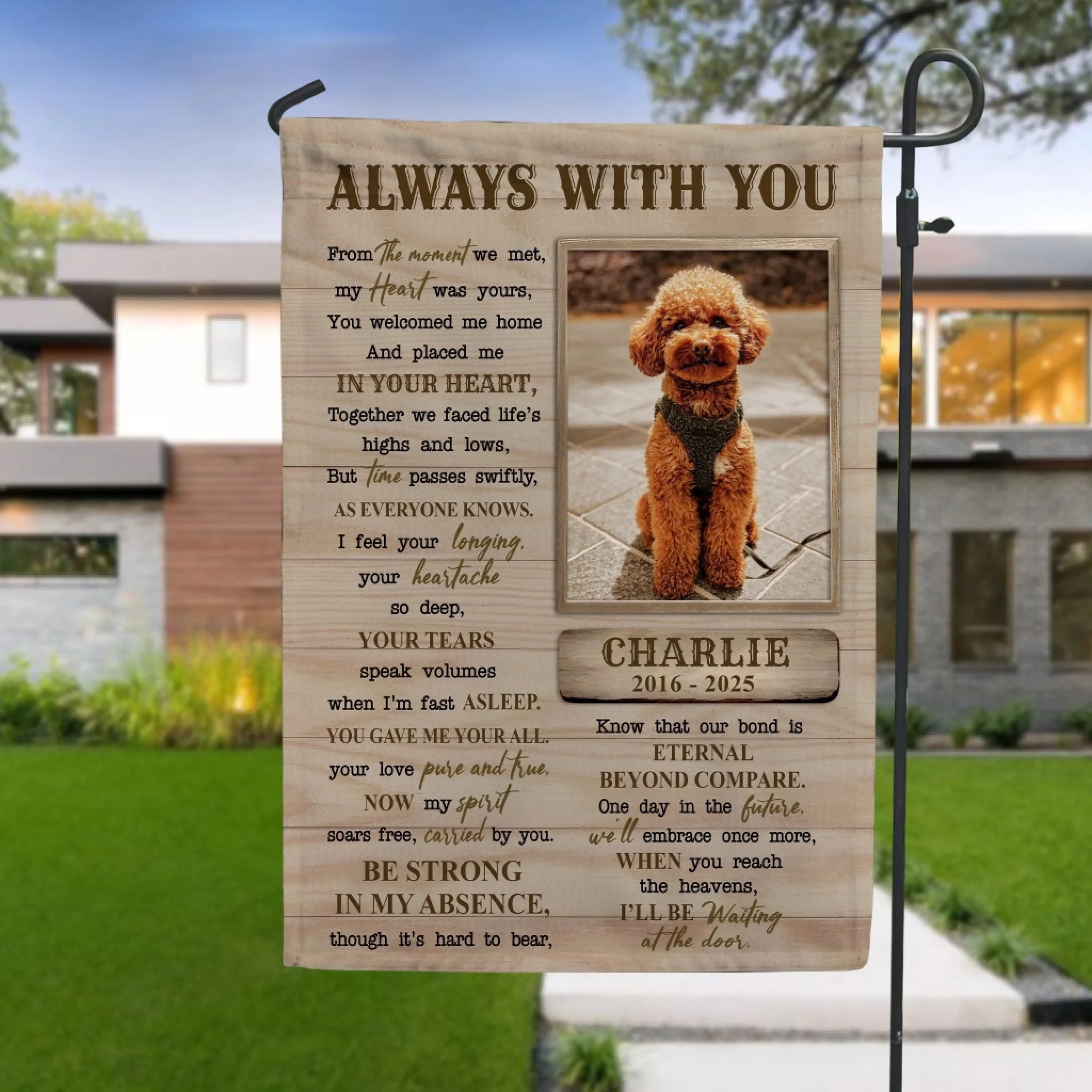 I'll Be Waiting At The Door Memorial Pet mk 2