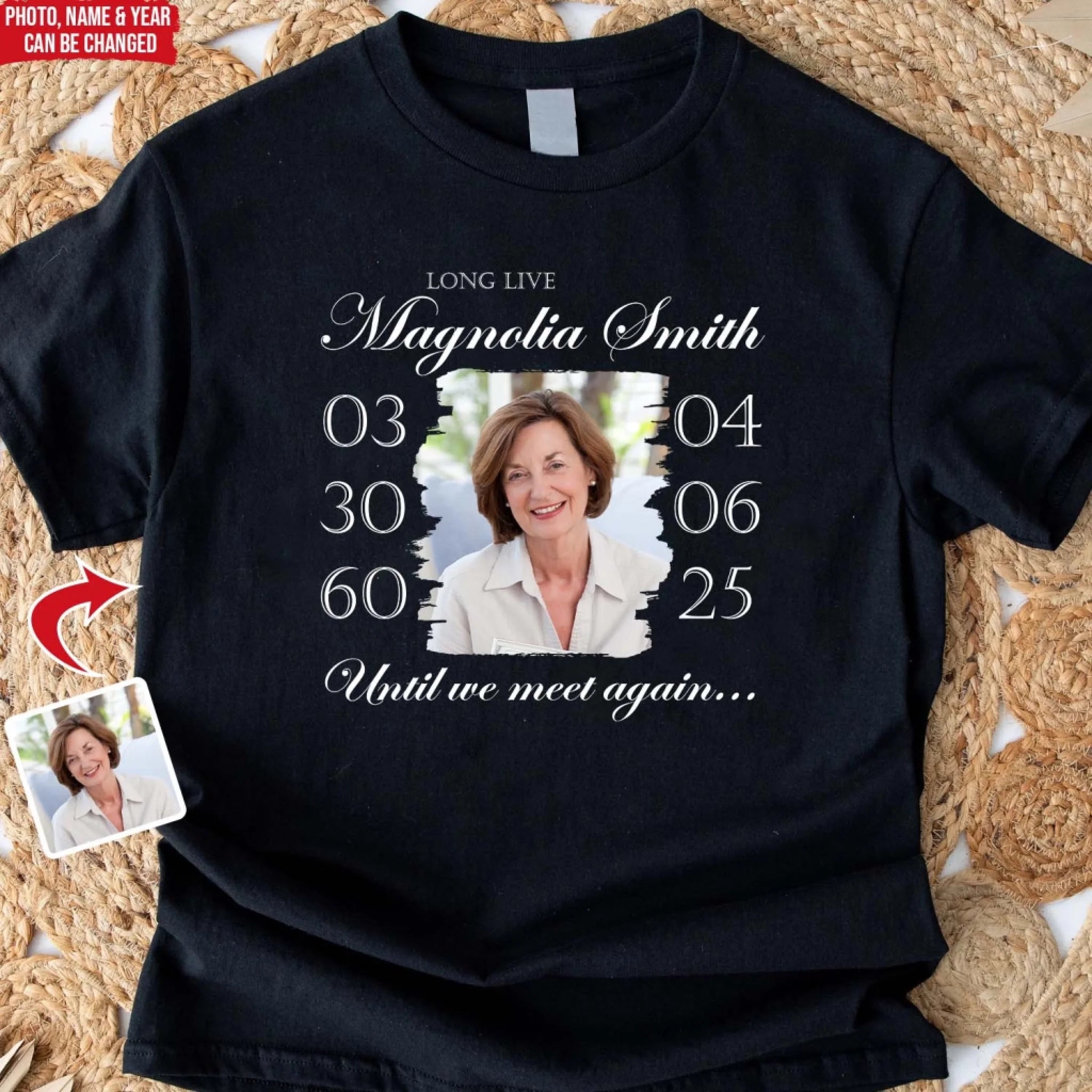 Custom Memorial Shirt Long Live, Until We Meet Again - Personalized T-shirt, Memorial Gift