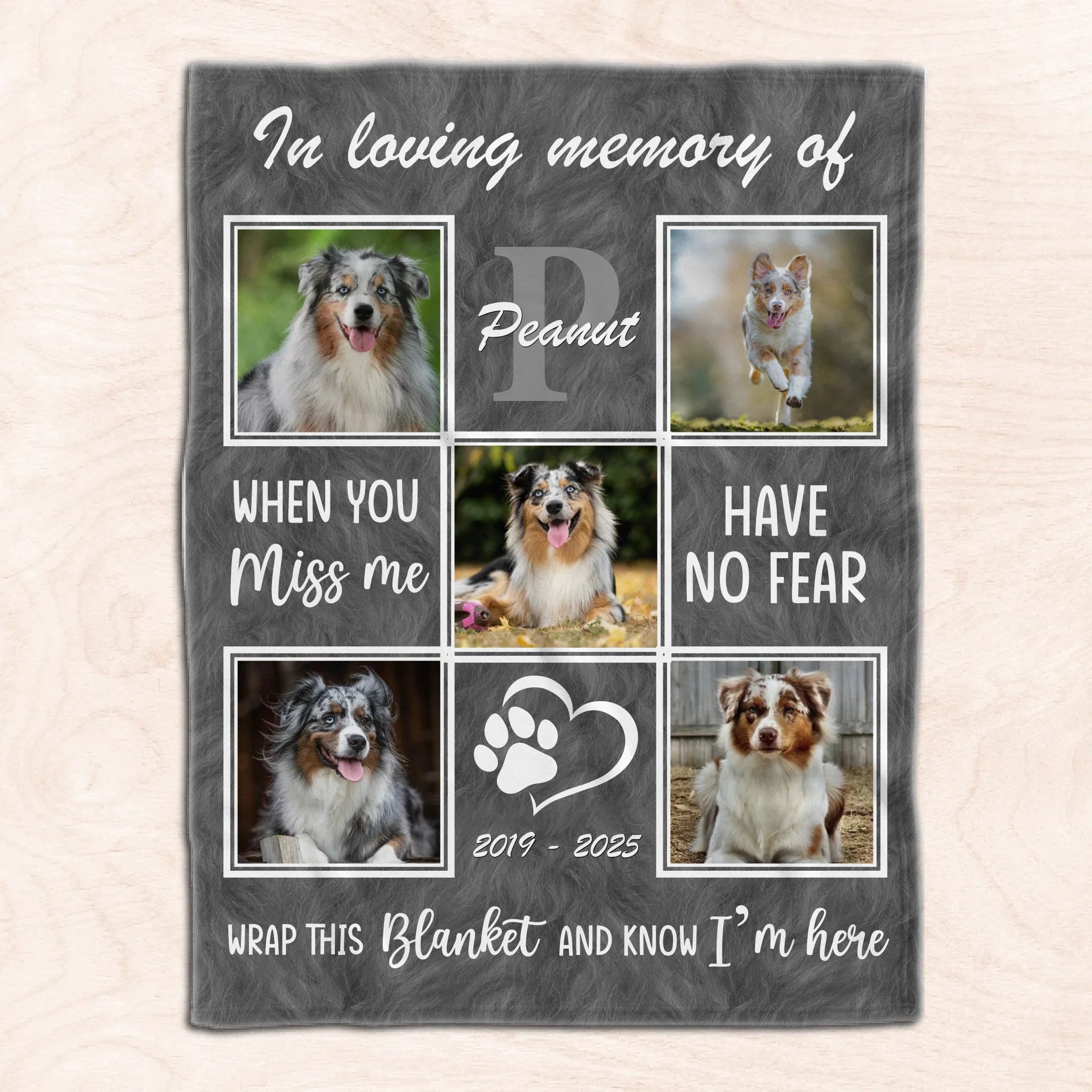 Hug This Blanket And Know I’m Here - Personalized Blanket, Memorial Gift For Loss Of Pet