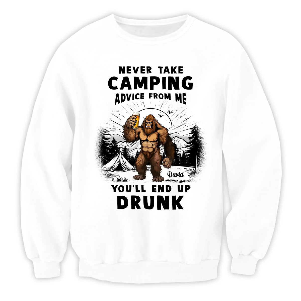 Never Take Camping Advice From Me - Personalized T-Shirt, Gift For Camper