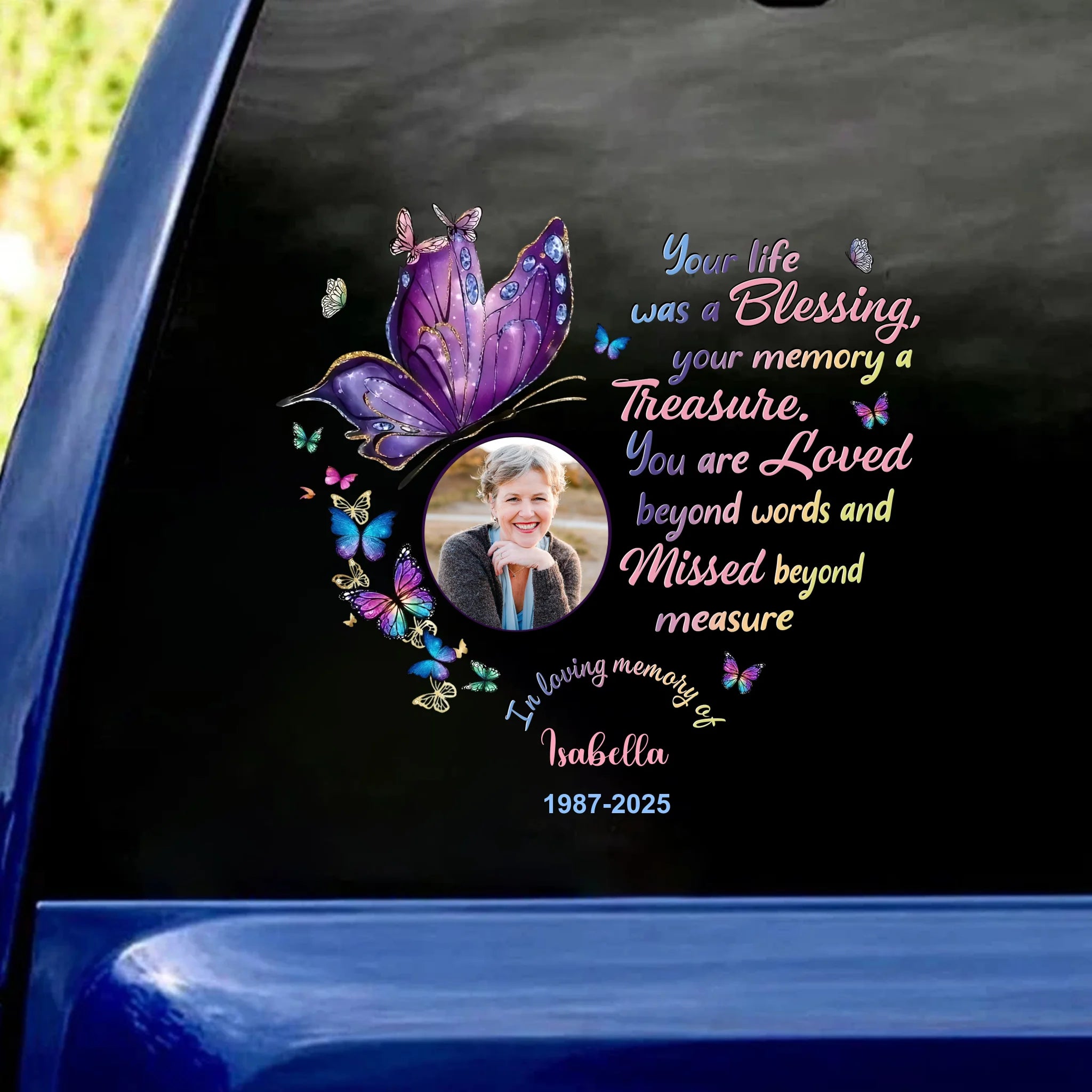 Missing You Is The Heartache That Never Goes Away - Personalized Decal, Memorial Gift