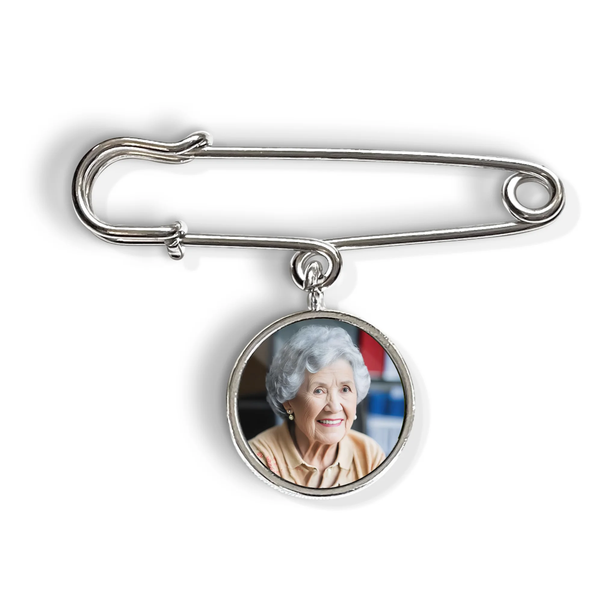 I Will Carry You With Me Until I See You Again - Personalized Lapel Pin, Memorial Gift