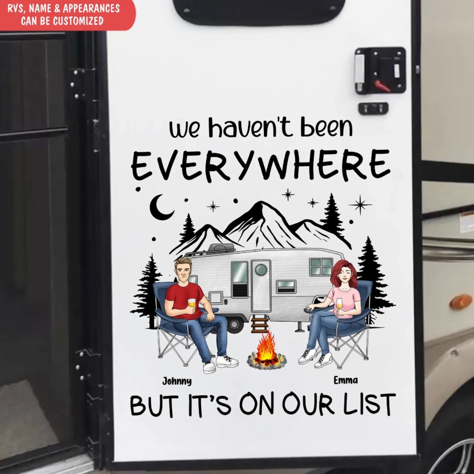 We Haven’t Been Everywhere But it’s On Our List - Personalized Decal, Funny Decal