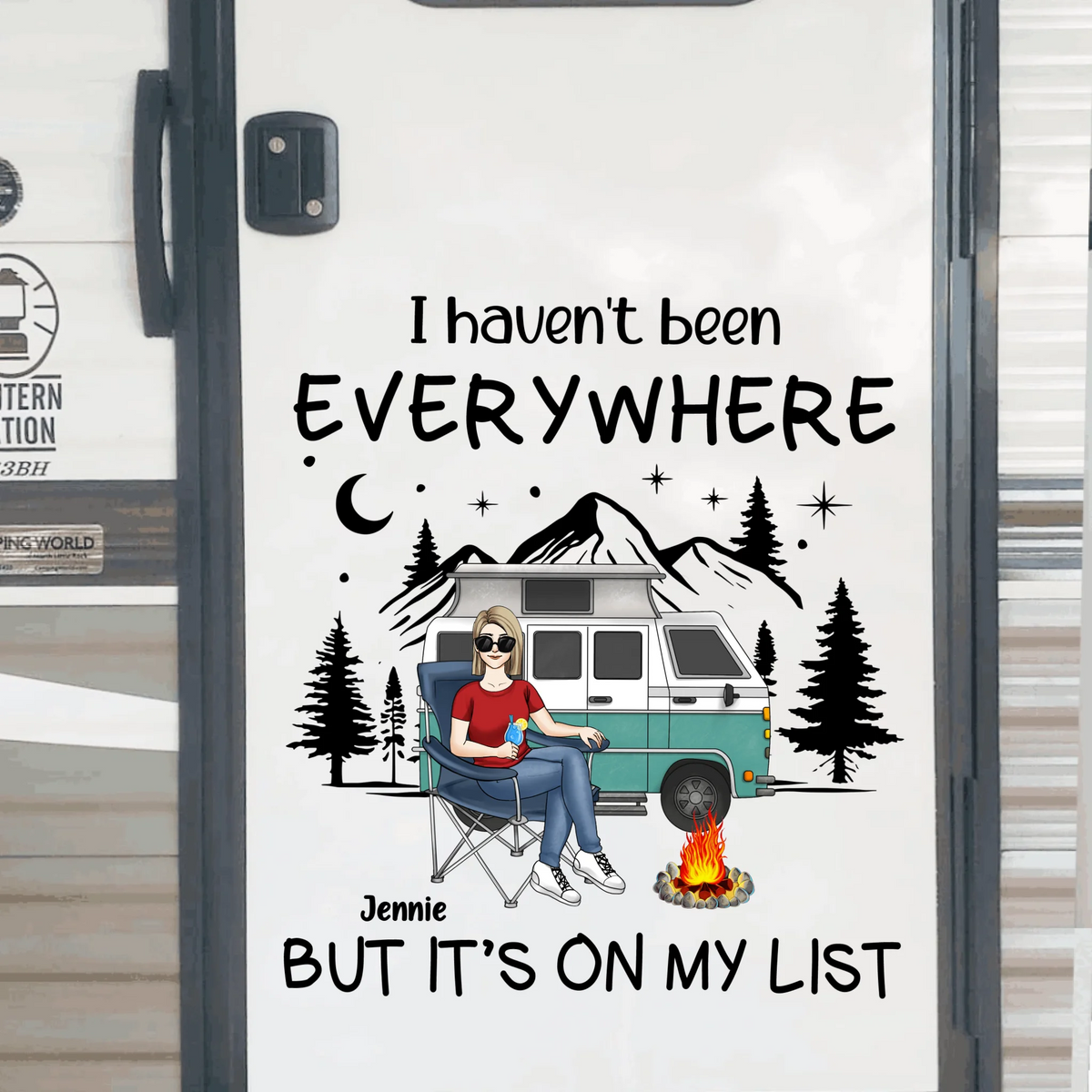 We Haven’t Been Everywhere But it’s On Our List - Personalized Decal, Funny Decal