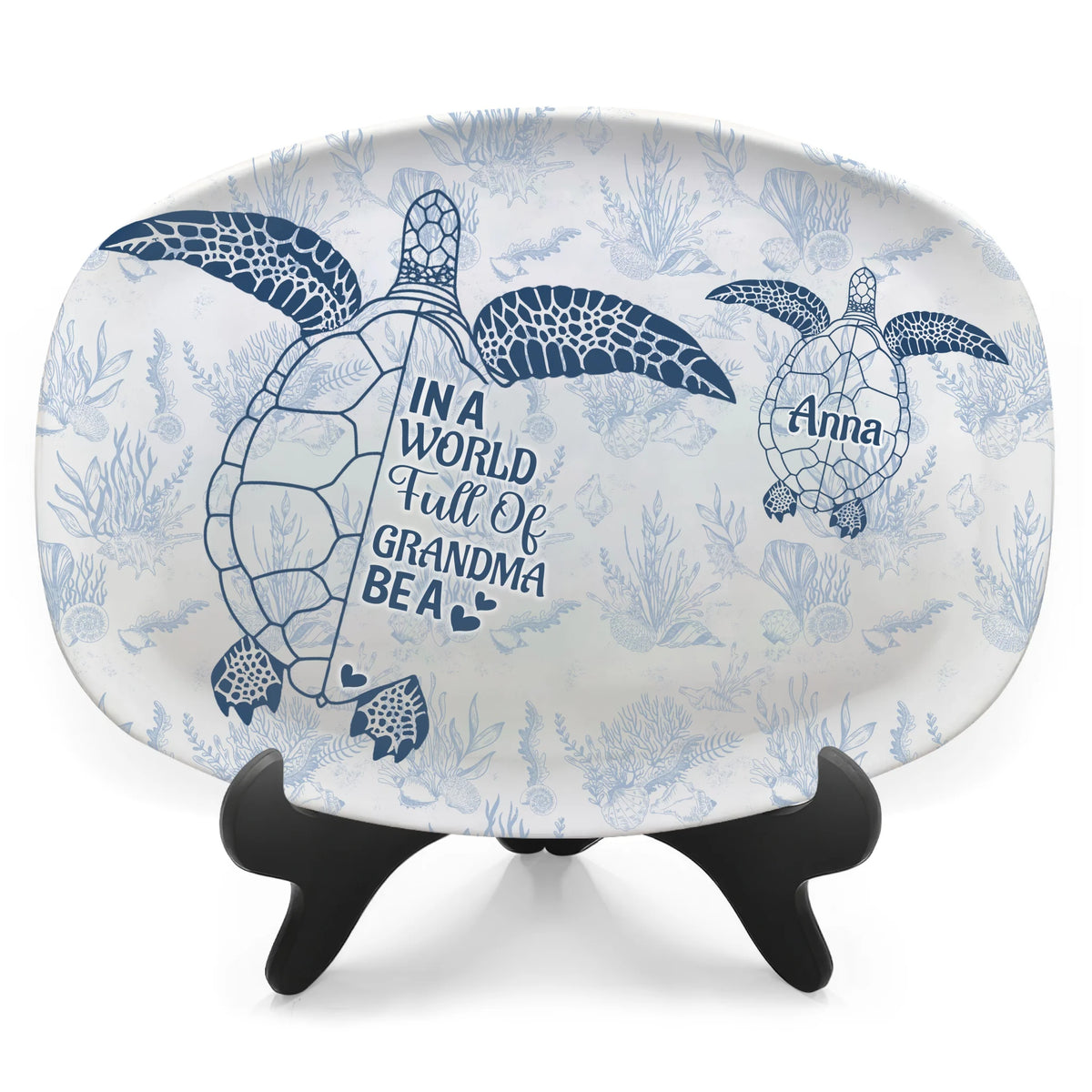 In A World Full Of Grandma be a Nana - Personalized Platter, Gift For Grandma