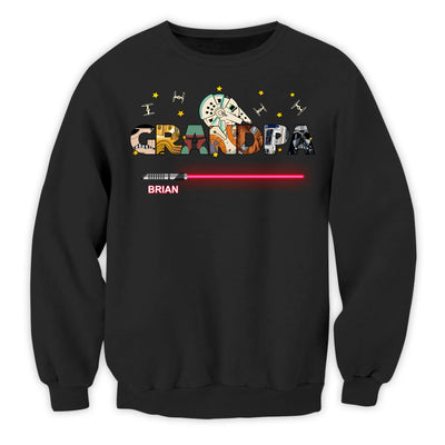Grandpa Darth Vader - Personalized T-Shirt, Gift For Grandpa, Birthday Gift For Grandfather