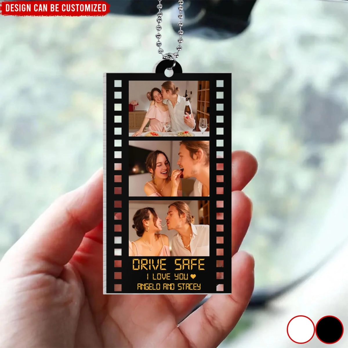 Photo Car Hanger - Personalized Acrylic Car Hanger, Gift For Husband, Gift For Him