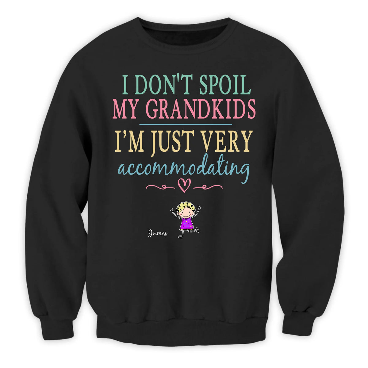 I Don't Spoil My Grandkids, Im Just Very Accommodating - Personalized T-shirt, Gift For Grandma