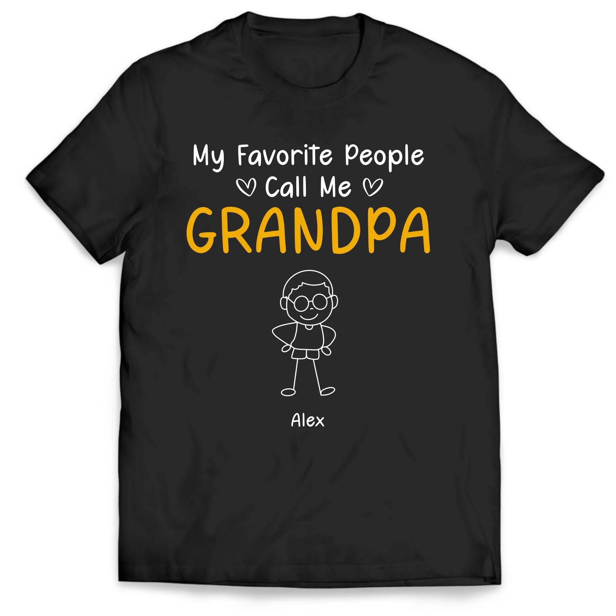 My Favorite People Call Me Grandpa - Personalized T-Shirt, Gift For Grandpa