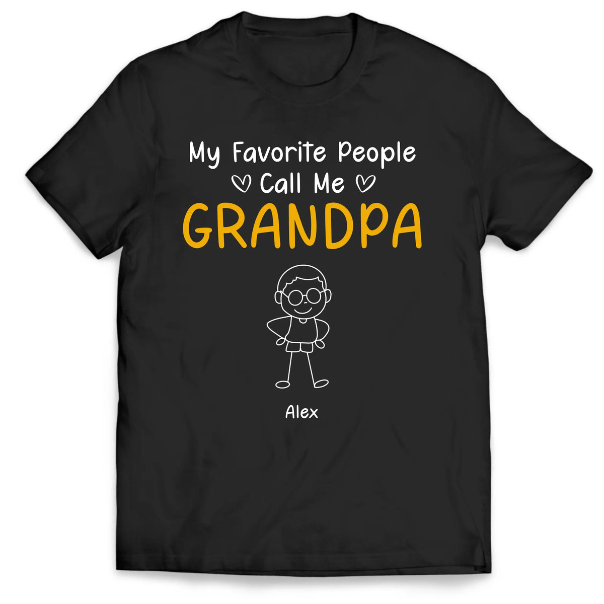 My Favorite People Call Me Grandpa - Personalized T-Shirt, Gift For Grandpa