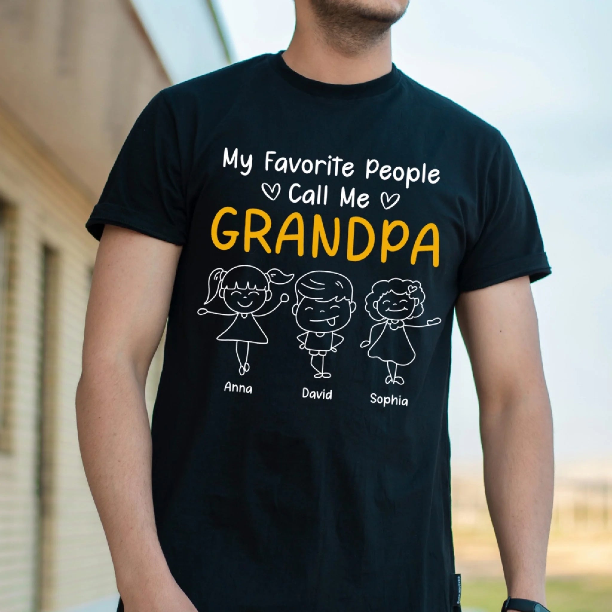 My Favorite People Call Me Grandpa - Personalized T-Shirt, Gift For Grandpa