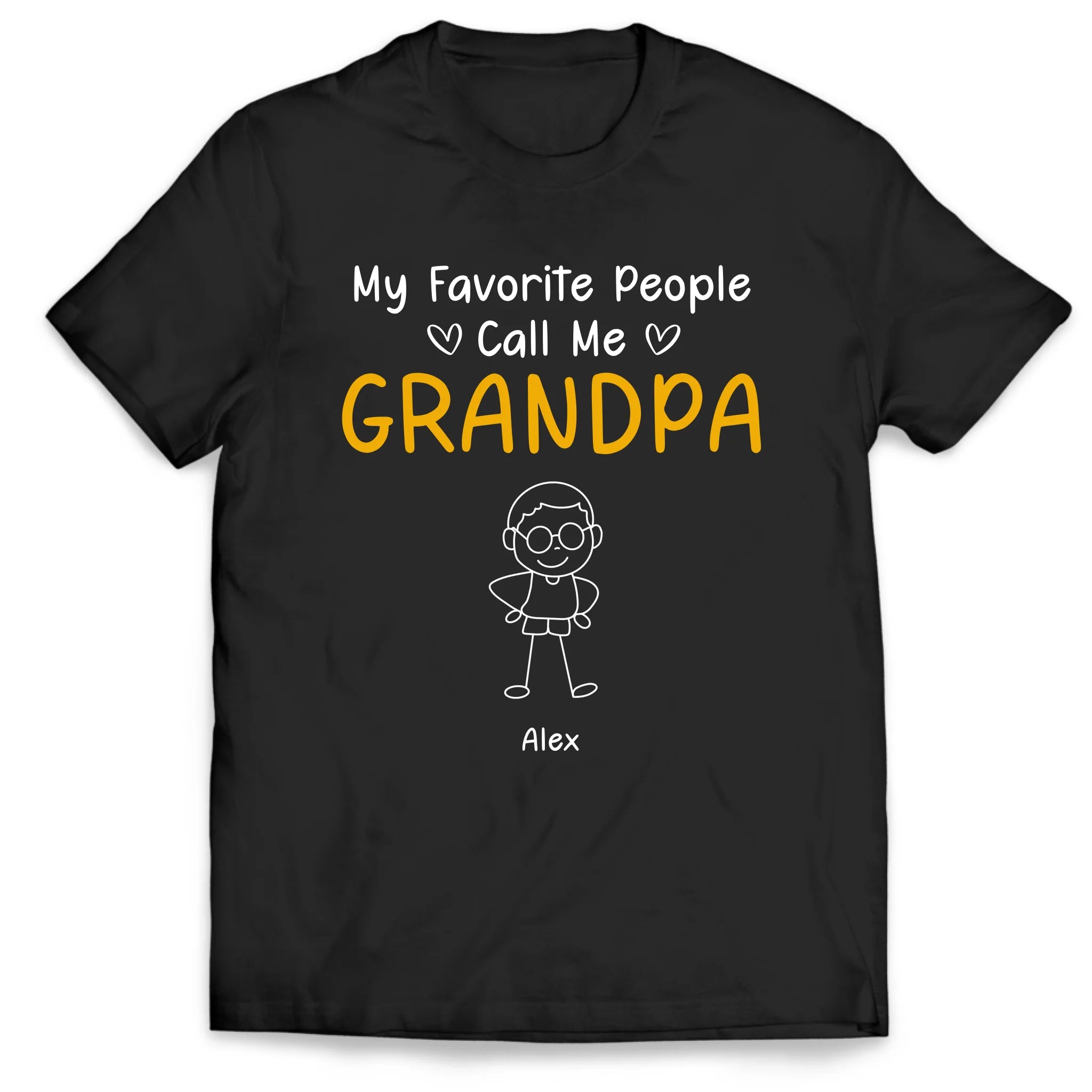 My Favorite People Call Me Grandpa - Personalized T-Shirt, Gift For Grandpa