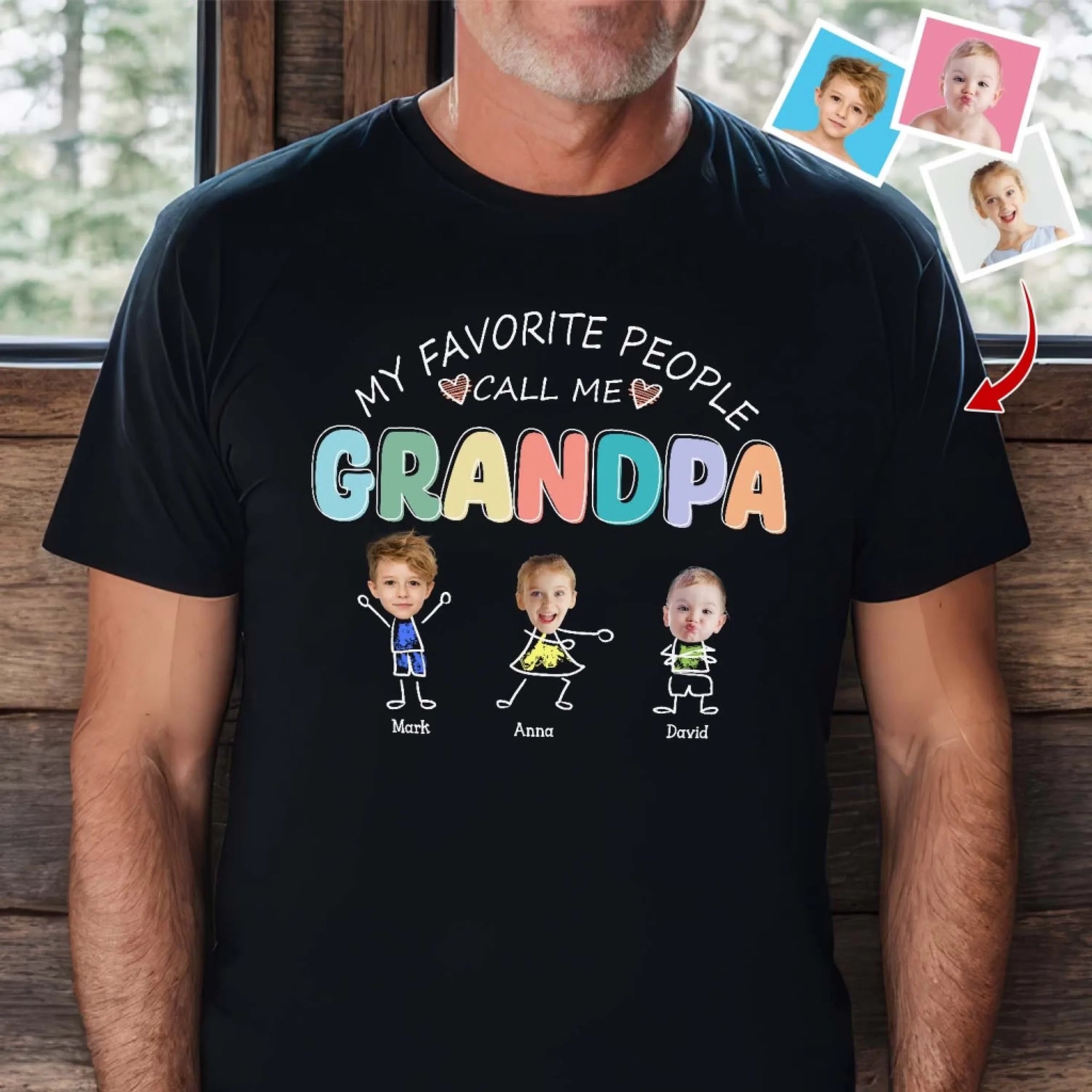 My Favorite People Call Me Grandpa - Personalized TShirt, Gift For Grandpa, Birthday Gift For Papa