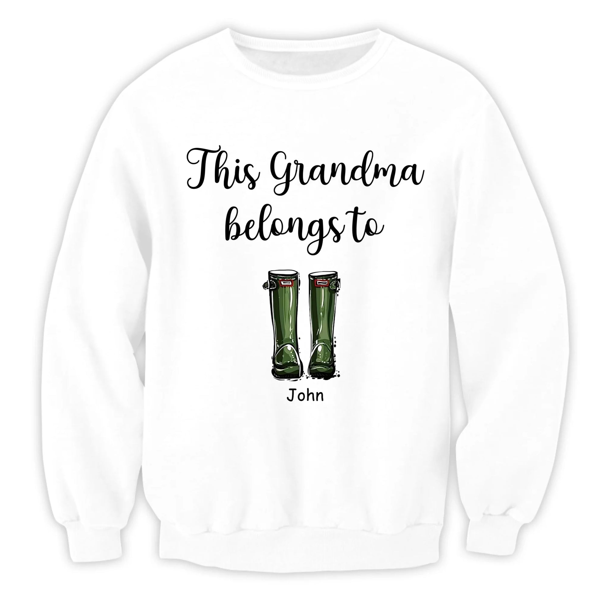 This Grandma Belongs To Boots - Personalized T-Shirt, Gift For Grandparents/ Grandma/ Grandpa Gift