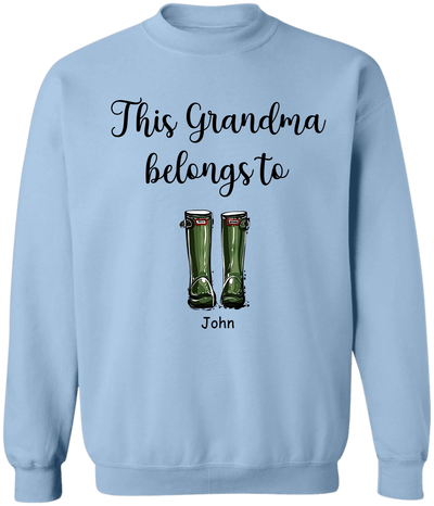 This Grandma Belongs To Boots - Personalized T-Shirt, Gift For Grandparents/ Grandma/ Grandpa Gift