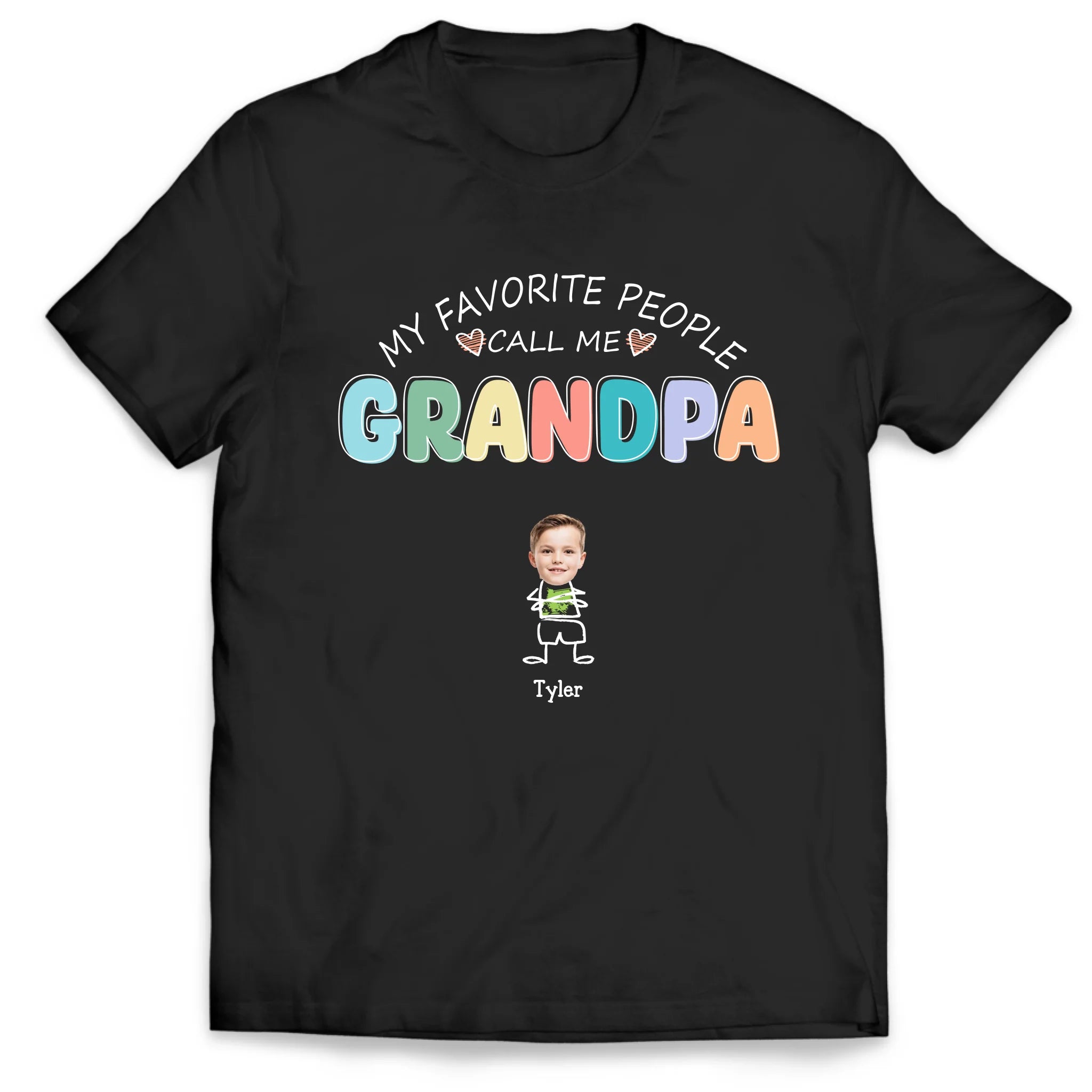 My Favorite People Call Me Grandpa - Personalized TShirt, Gift For Grandpa, Birthday Gift For Papa