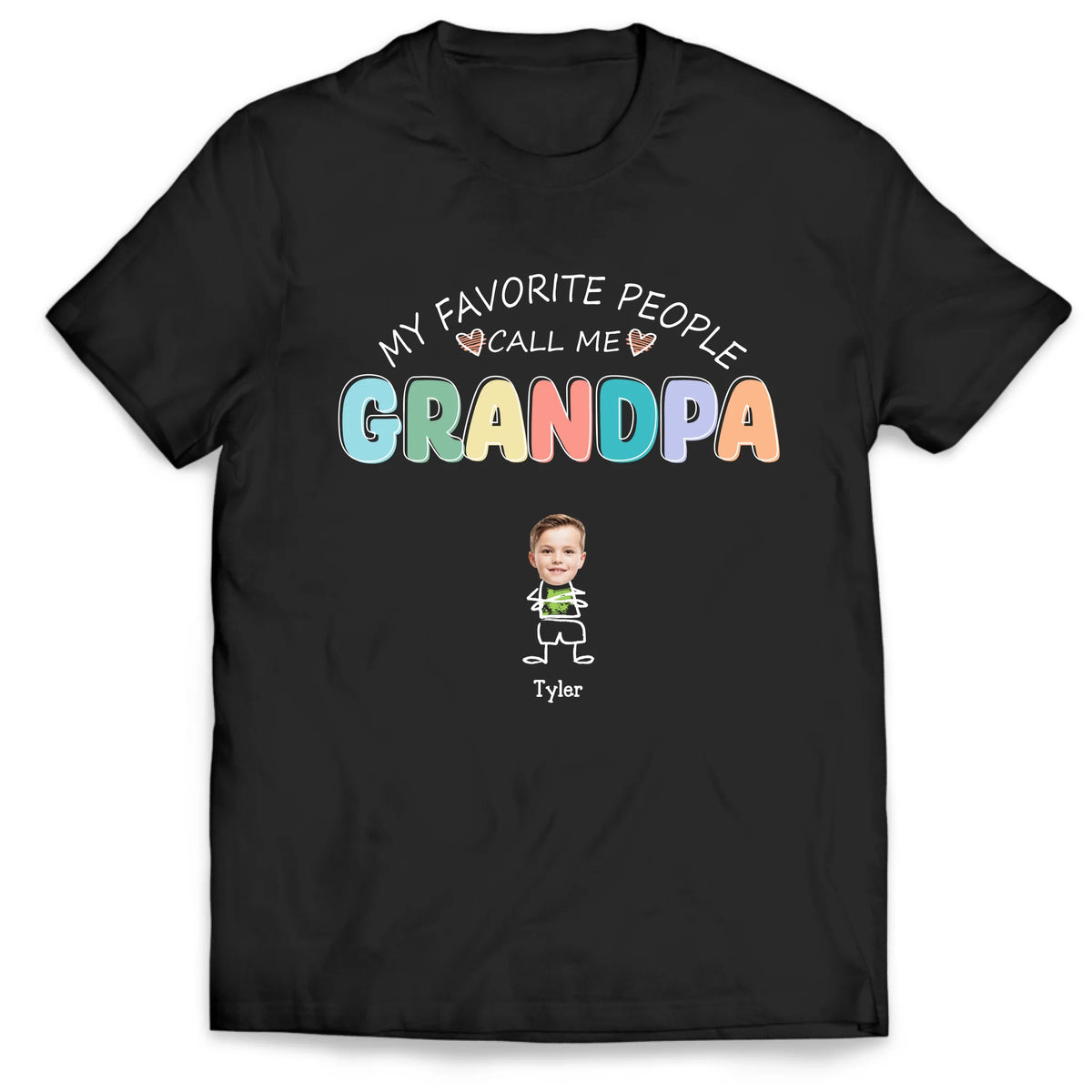 My Favorite People Call Me Grandpa - Personalized TShirt, Gift For Grandpa, Birthday Gift For Papa
