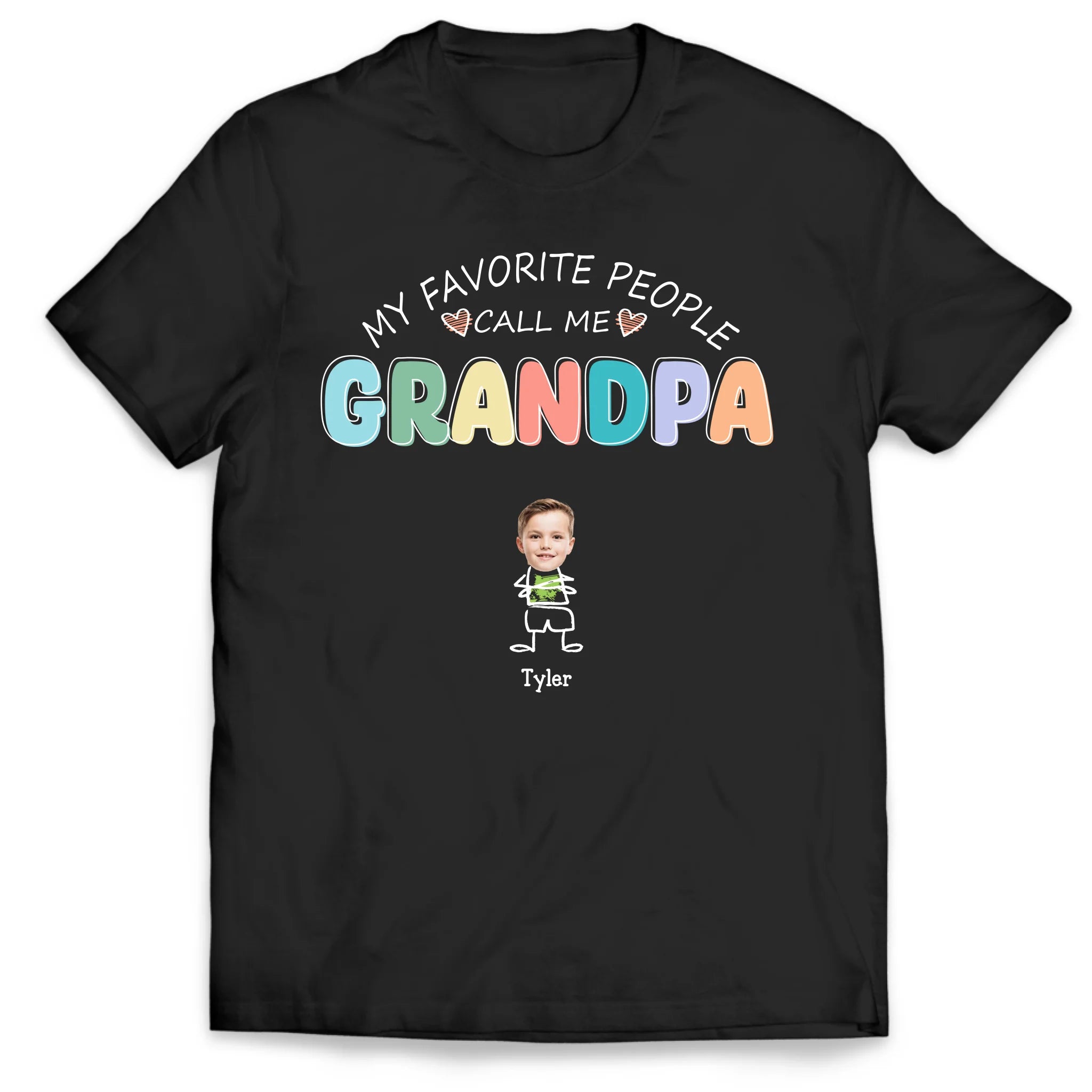 My Favorite People Call Me Grandpa - Personalized TShirt, Gift For Grandpa, Birthday Gift For Papa