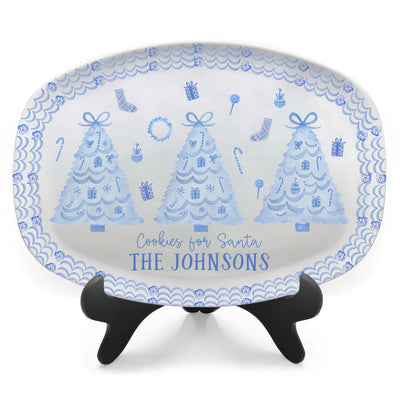 Christmas Cookies for Santa - Personalized Platter, Gift Idea Santa, Family Gift