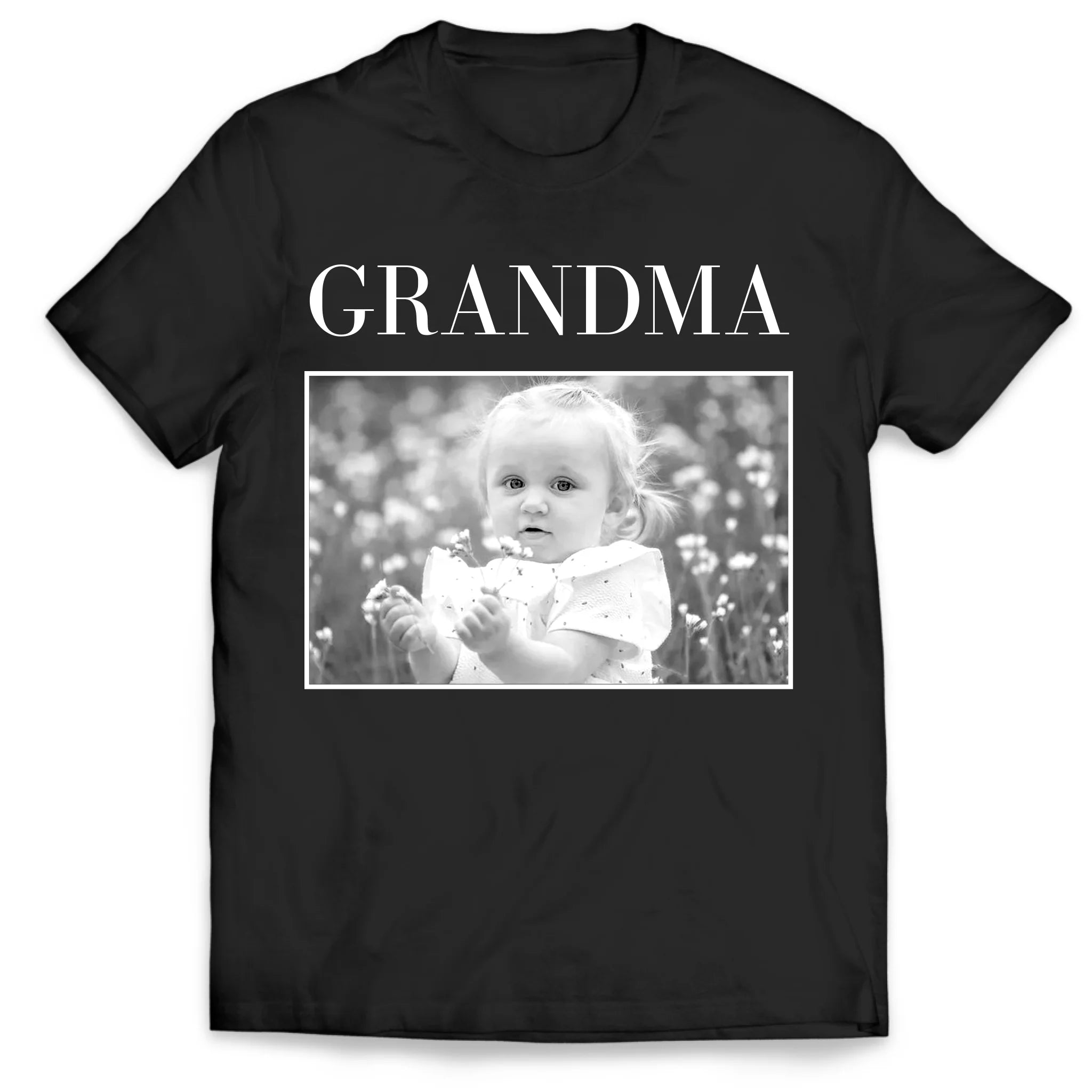 Custom Kid Photo Collage Shirt - Personalized T-Shirt, Gift For Grandmother