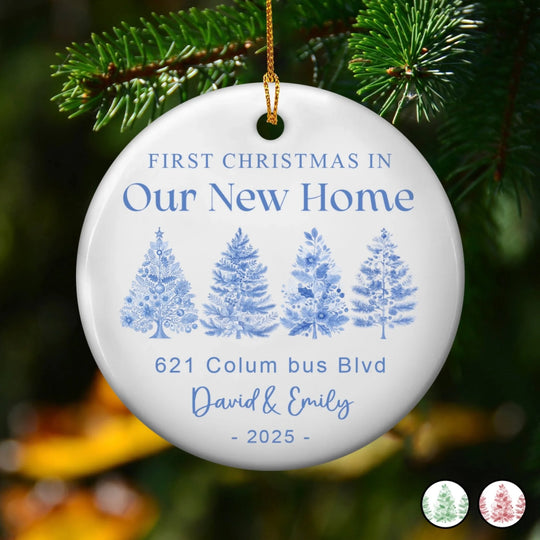 First Christmas in Our New Home Chinoiseries Toile Version mk thumb
