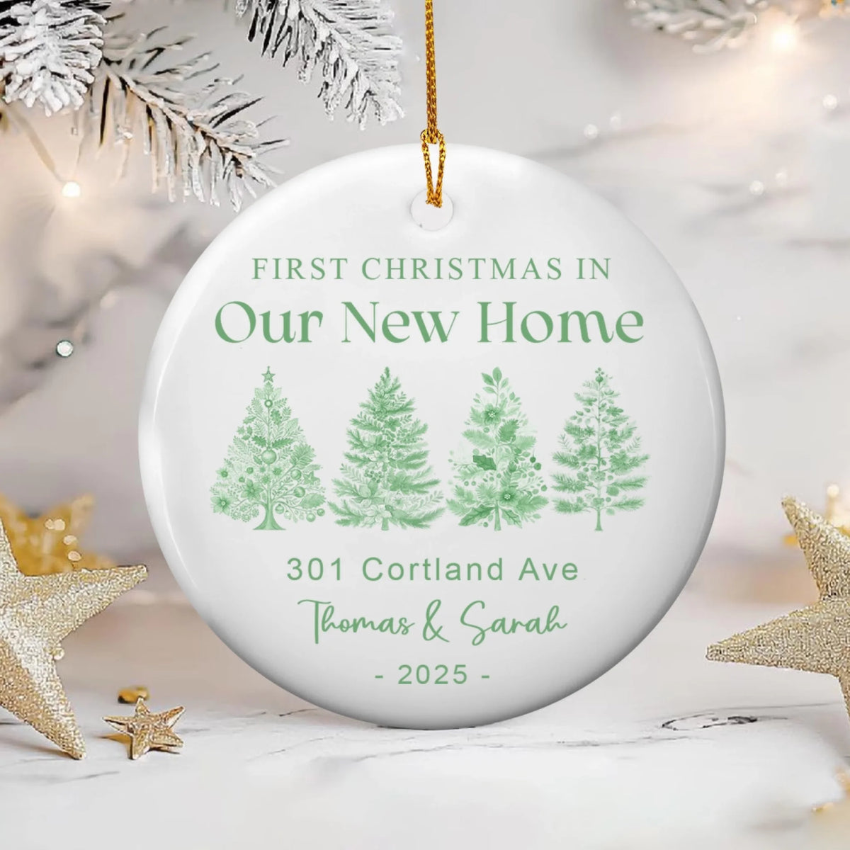 First Christmas in Our New Home Chinoiseries Toile Version mk 1