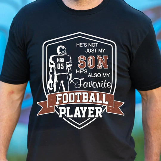 My Favorite Football Player Is My Grandson - Personalized T-shirt, Gift for Football Family