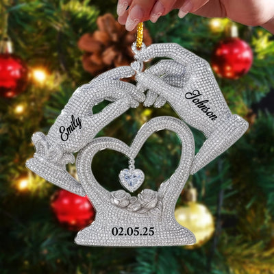 Love That Shines- Personalized Acrylic Ornament, Anniversary Wedding Gifts For Husband And Wife