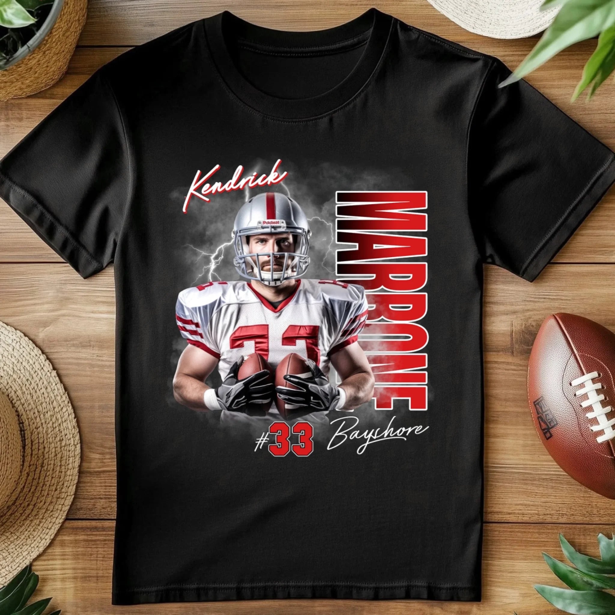 Football Player With Custom Photo mk 1