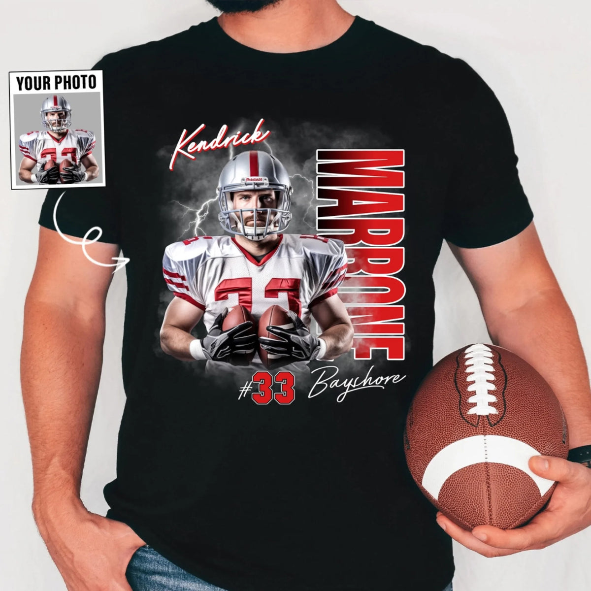 Football Player With Custom Photo mk thumb (1)