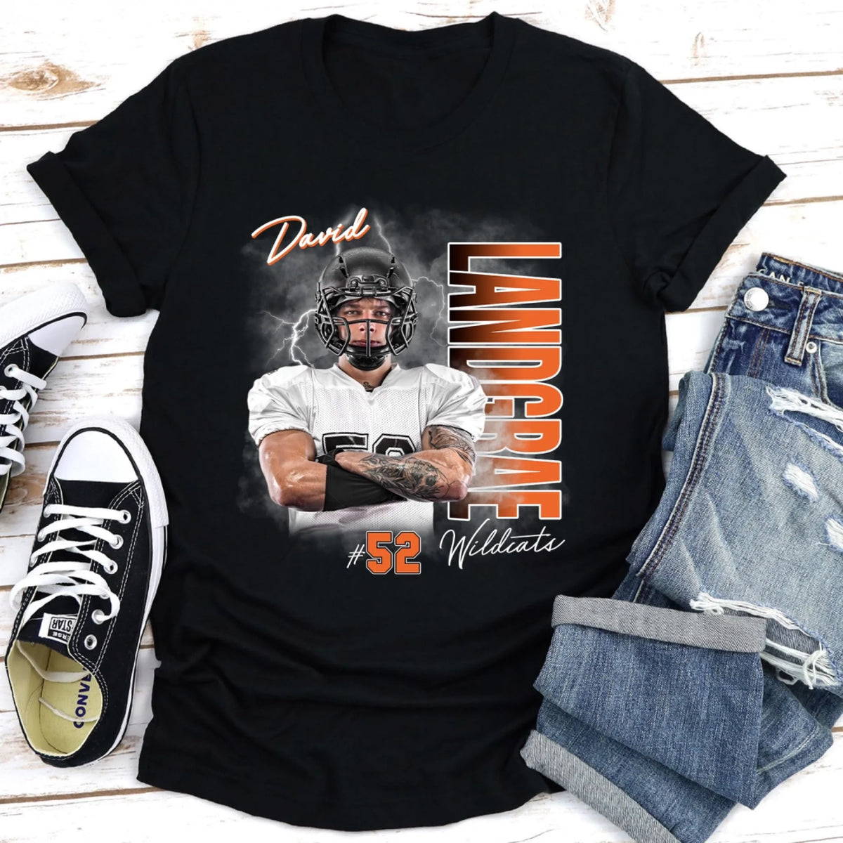 Football Player With Custom Photo mk 2