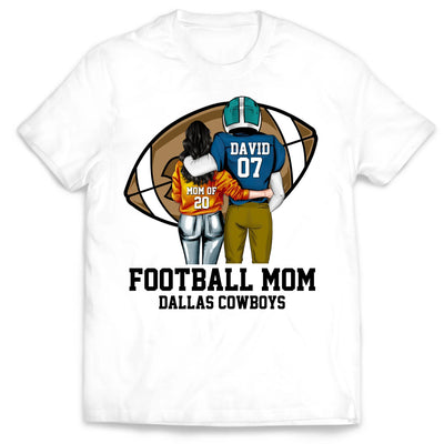 Thats My Boy Football Mom - Personalized T-Shirt, Gift For Football Fan, Gift For Football Lover