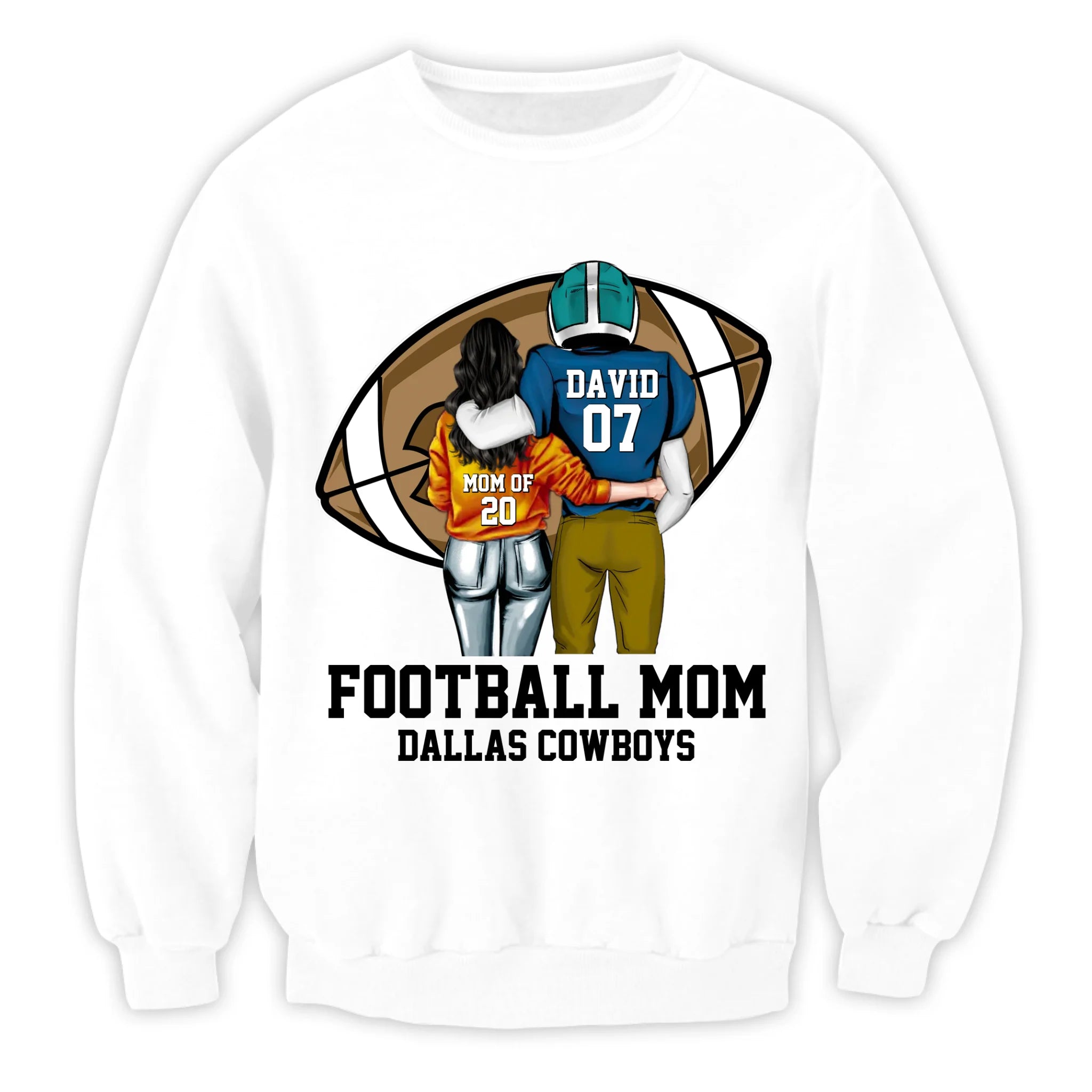 Thats My Boy Football Mom - Personalized T-Shirt, Gift For Football Fan, Gift For Football Lover