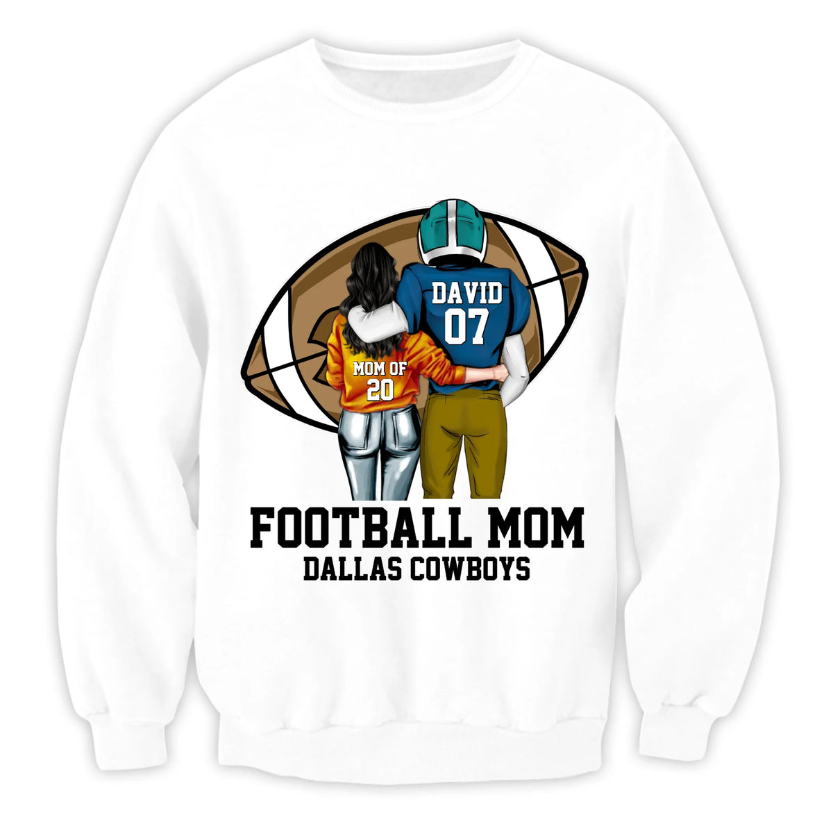 Thats My Boy Football Mom - Personalized T-Shirt, Gift For Football Fan, Gift For Football Lover