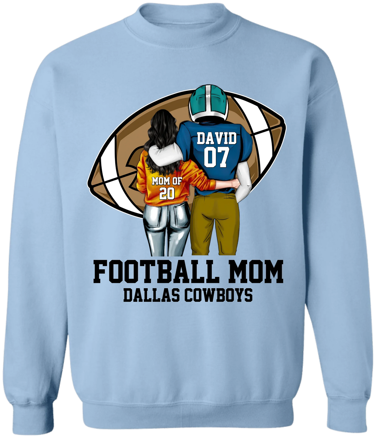 Thats My Boy Football Mom - Personalized T-Shirt, Gift For Football Fan, Gift For Football Lover