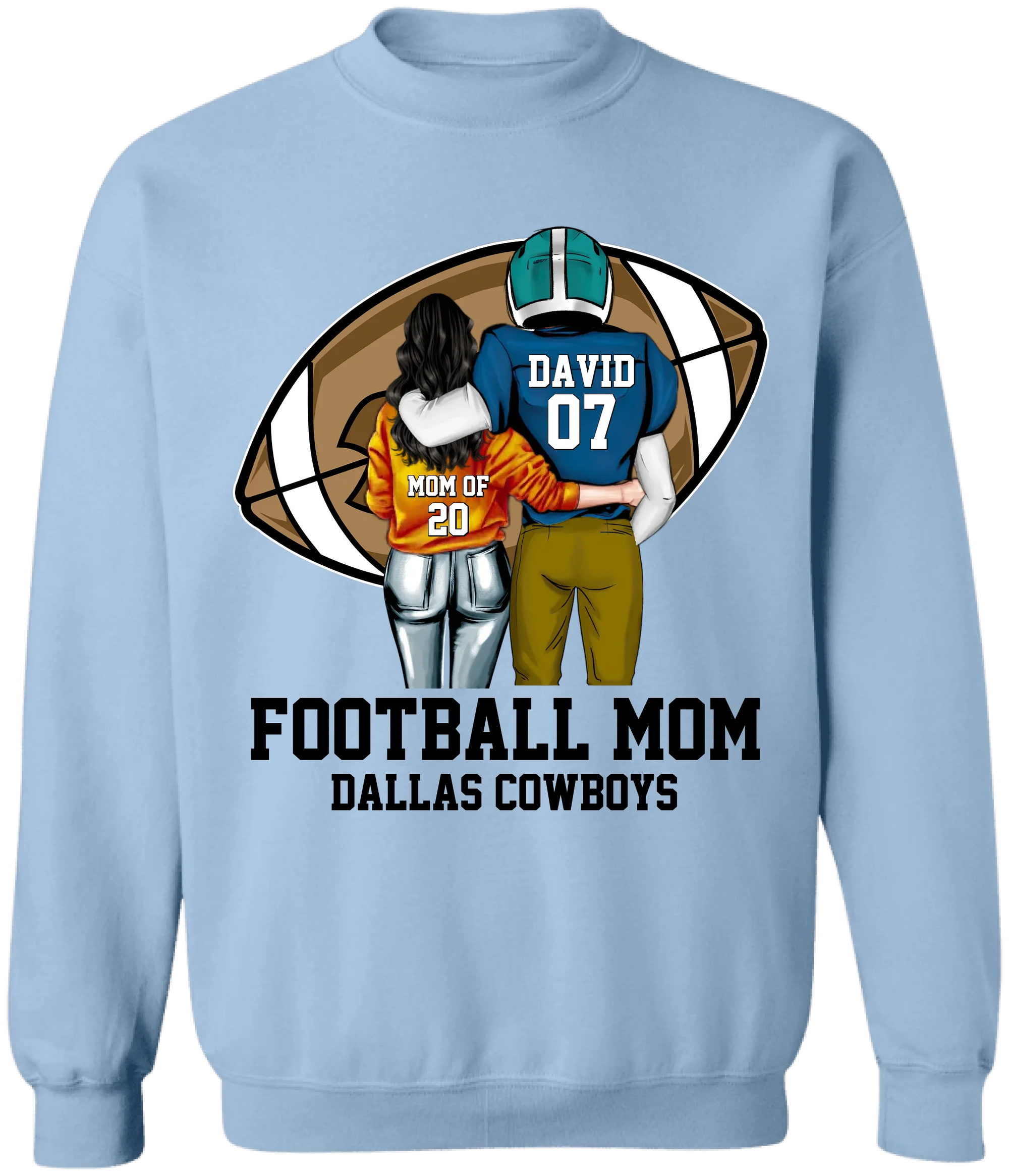 Thats My Boy Football Mom - Personalized T-Shirt, Gift For Football Fan, Gift For Football Lover