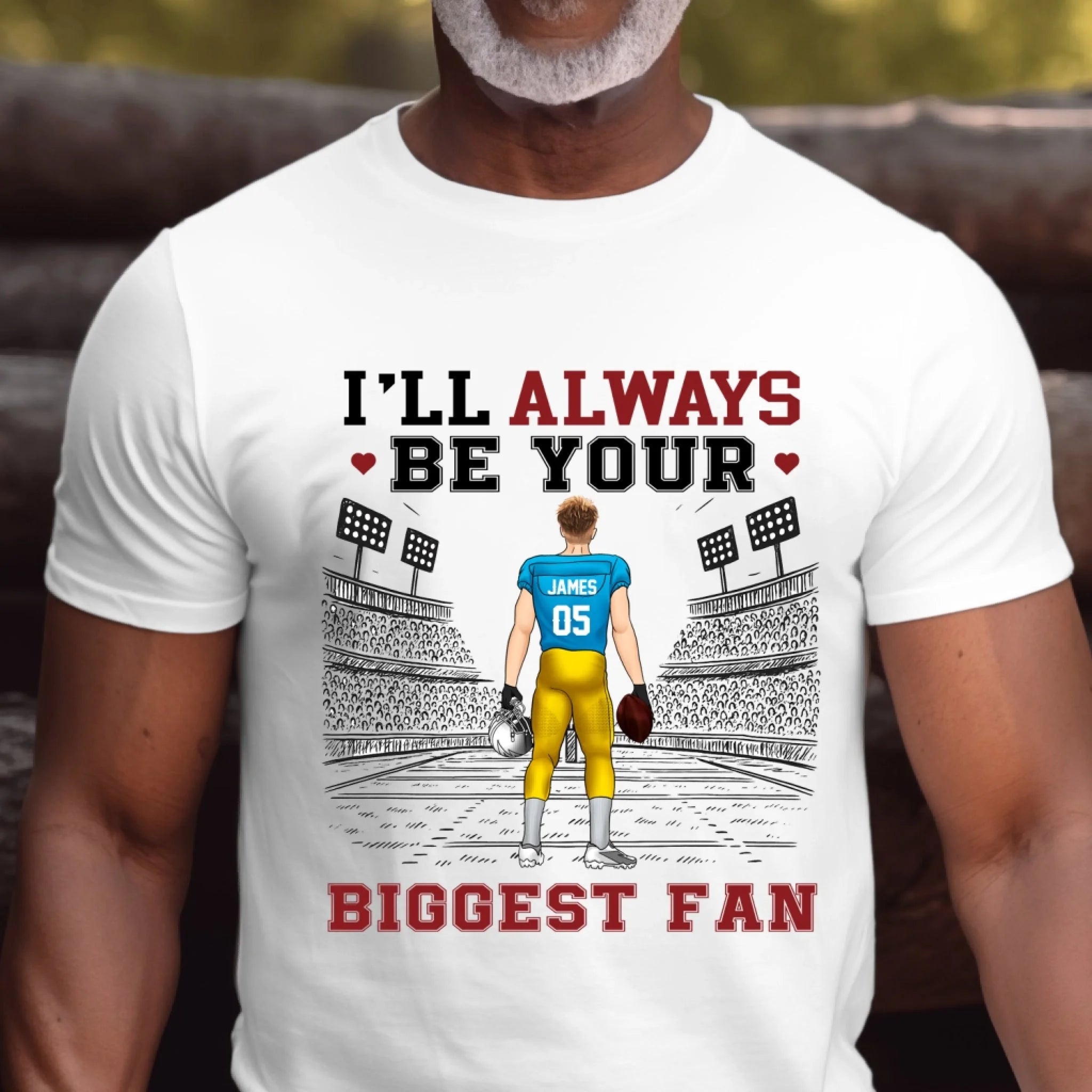Football Game Day, I'll Always Be Your Biggest Fan - Personalized T-shirt, Gift For Football Fan