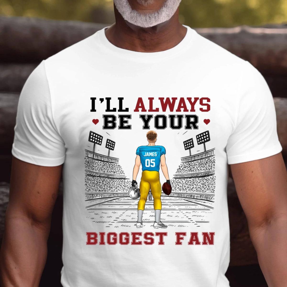 Football Game Day, I'll Always Be Your Biggest Fan - Personalized T-shirt, Gift For Football Fan