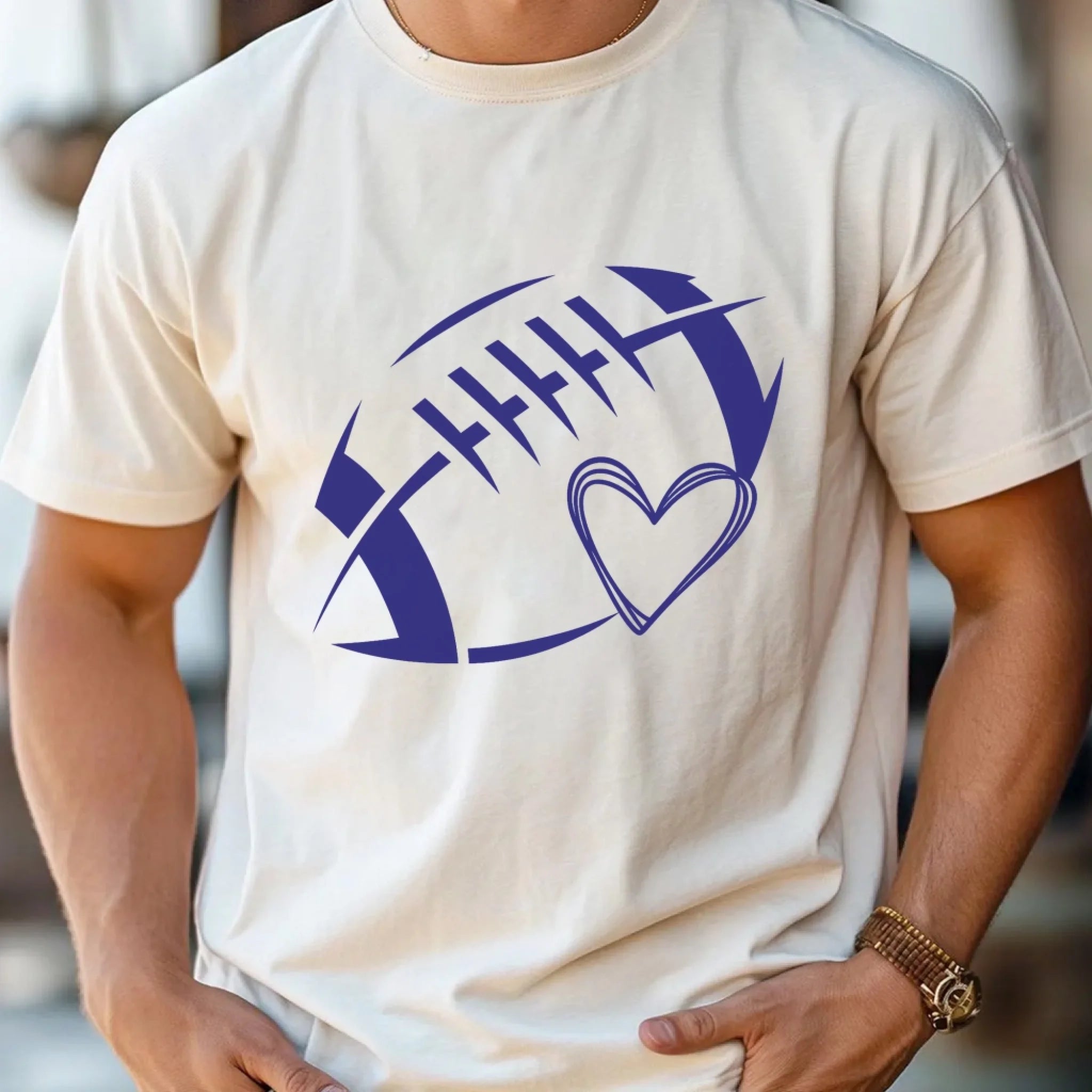 Football Heart & Number mk 1