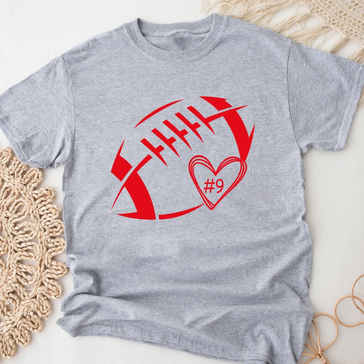 Football Heart & Number mk 2