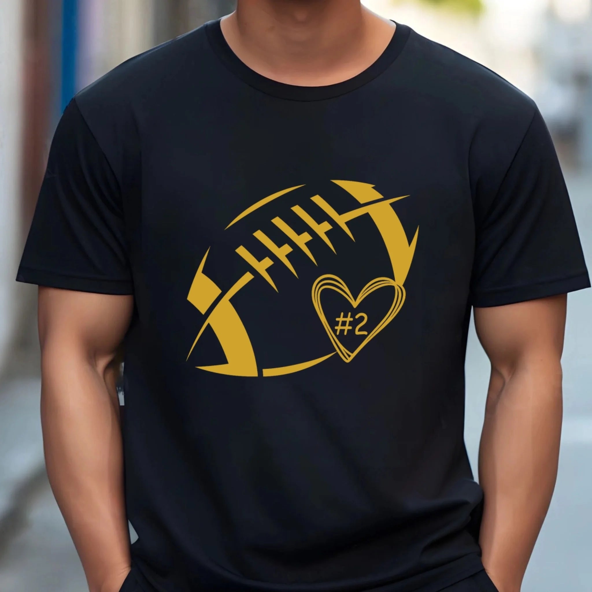 Football Heart & Number mk 5