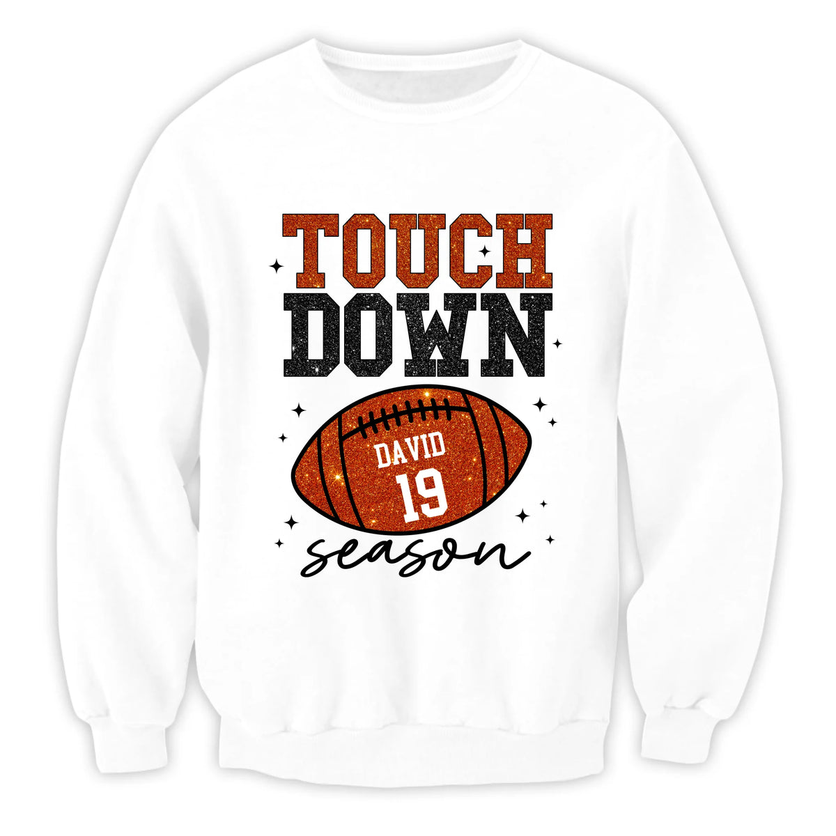 Touch Down Season - Personalized T-Shirt, Gift For Football Mom, Football Fan