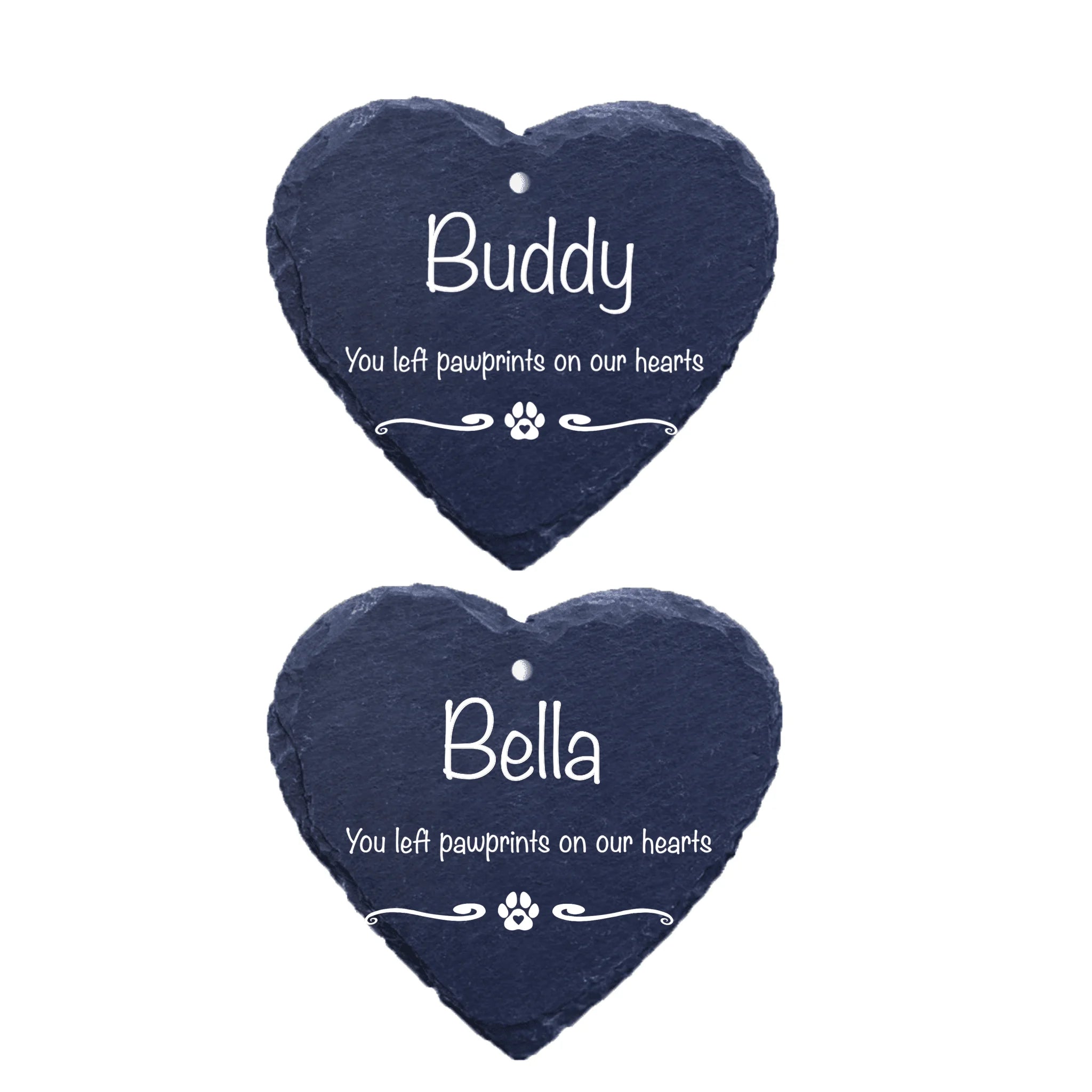 Pet Memorial Garden Slate and Hook / Pet loss / Oval Memorial Plaque / Loss of Dog / Pet Bereavement Gift / Garden Memorial - GS01