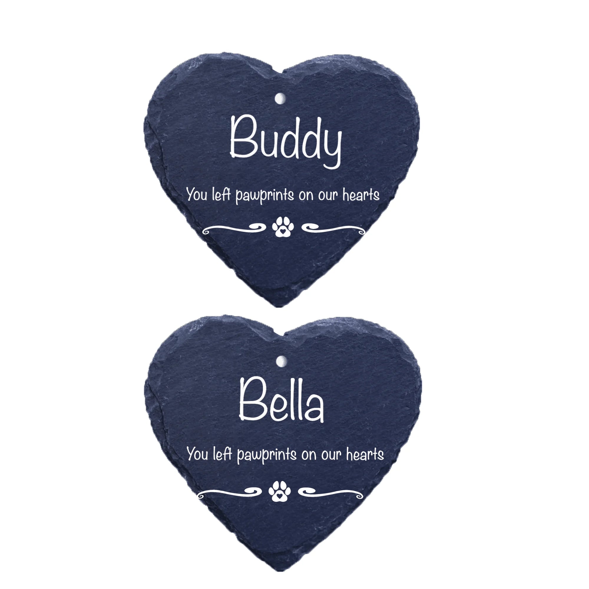 Pet Memorial Garden Slate and Hook / Pet loss / Oval Memorial Plaque / Loss of Dog / Pet Bereavement Gift / Garden Memorial - GS01