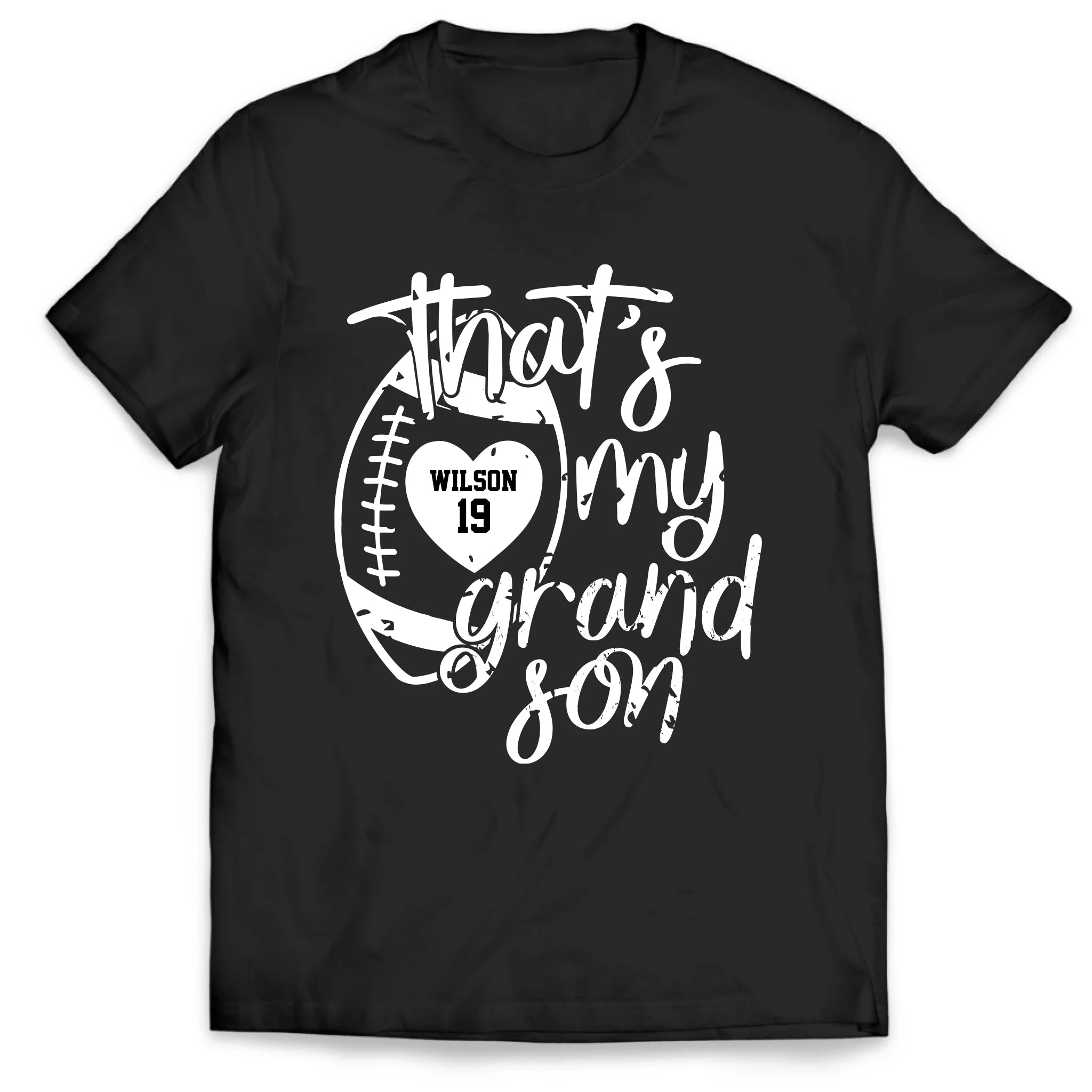 That's My Grandson - Personalized T-Shirt, Gift For Football Fan, Football Mom/ Grandson