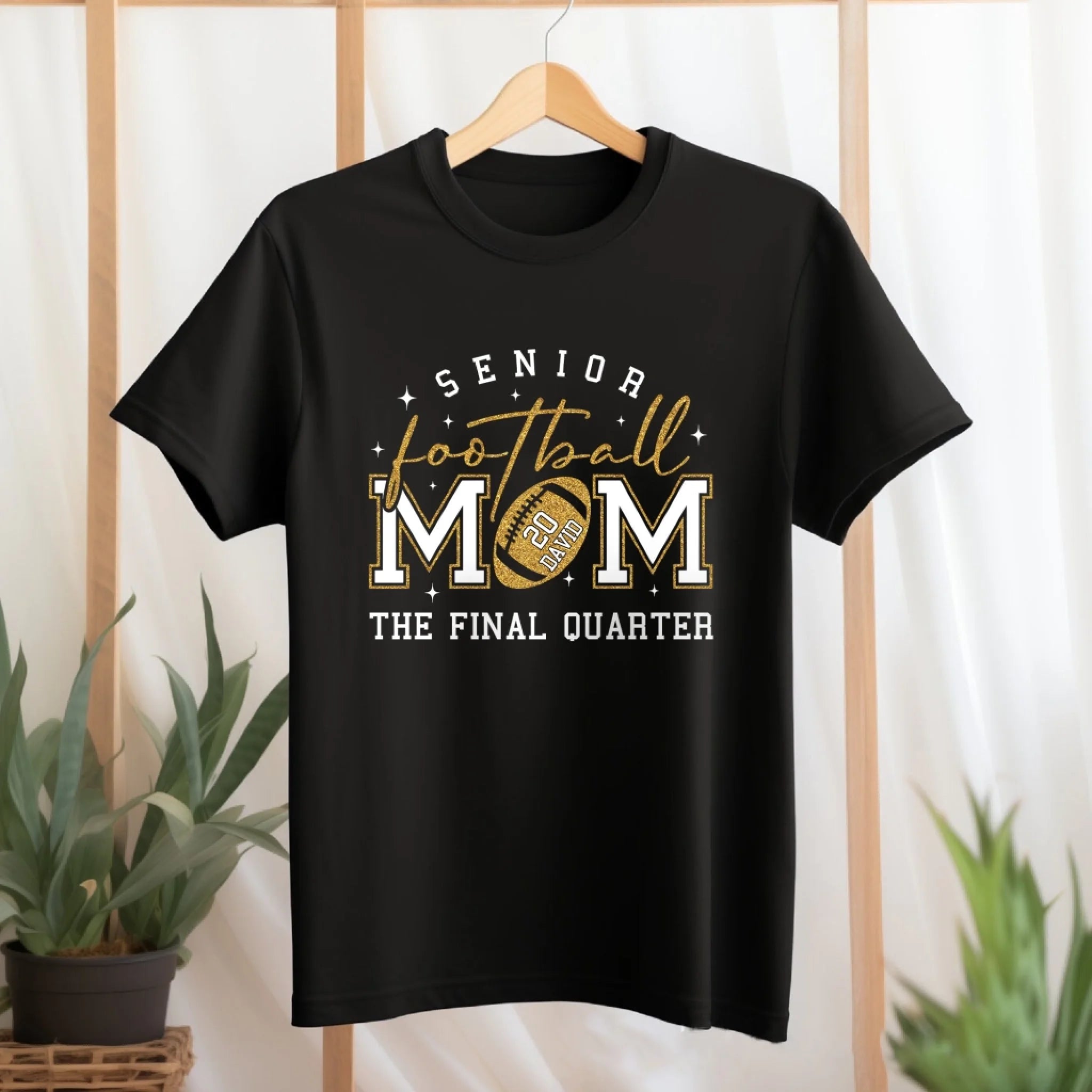 Glitter Senior Football Mom The Final Quarter mk 6