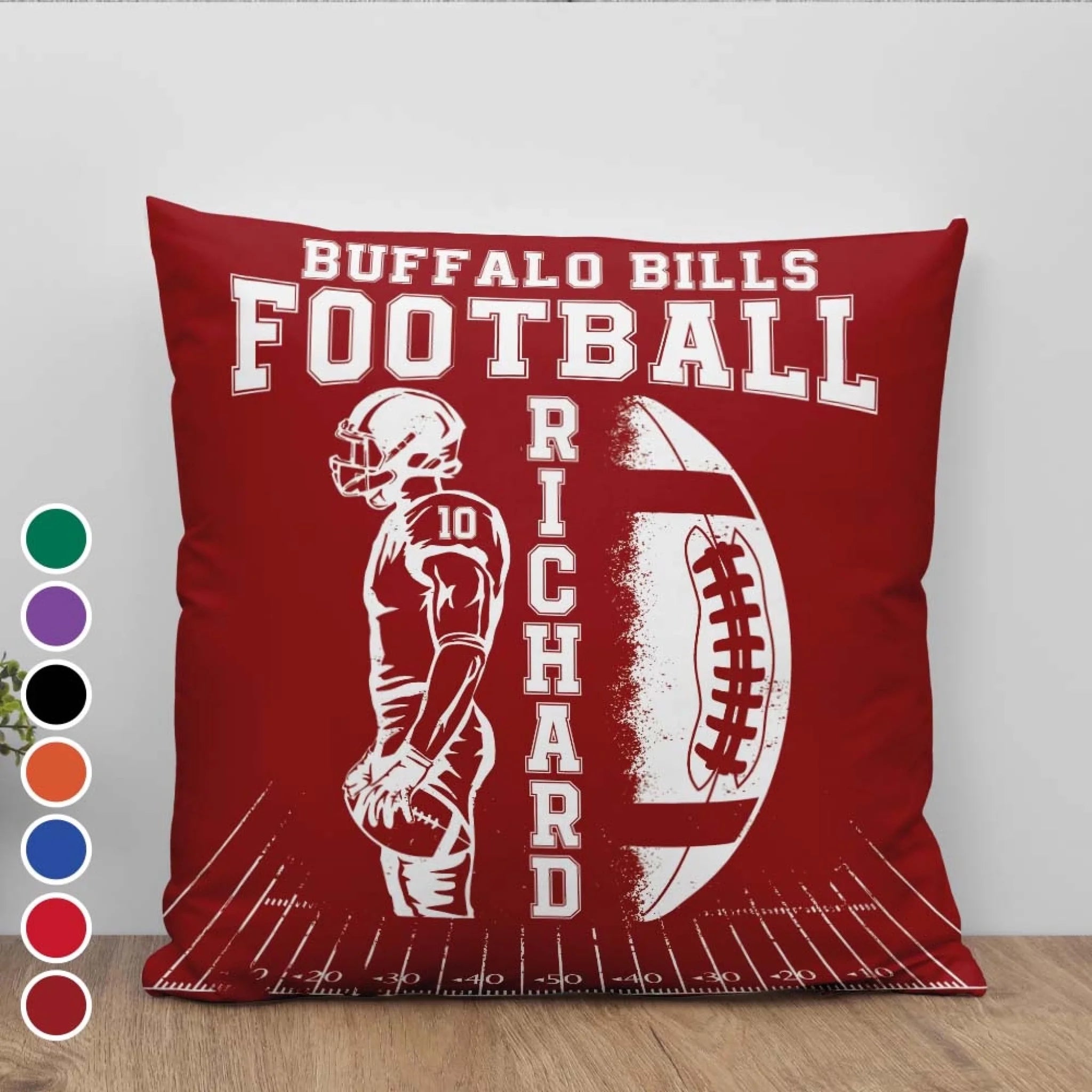 Football Team - Personalized Pillow, Football Gift, Custom Gift for Football Fans, Football Family Gift