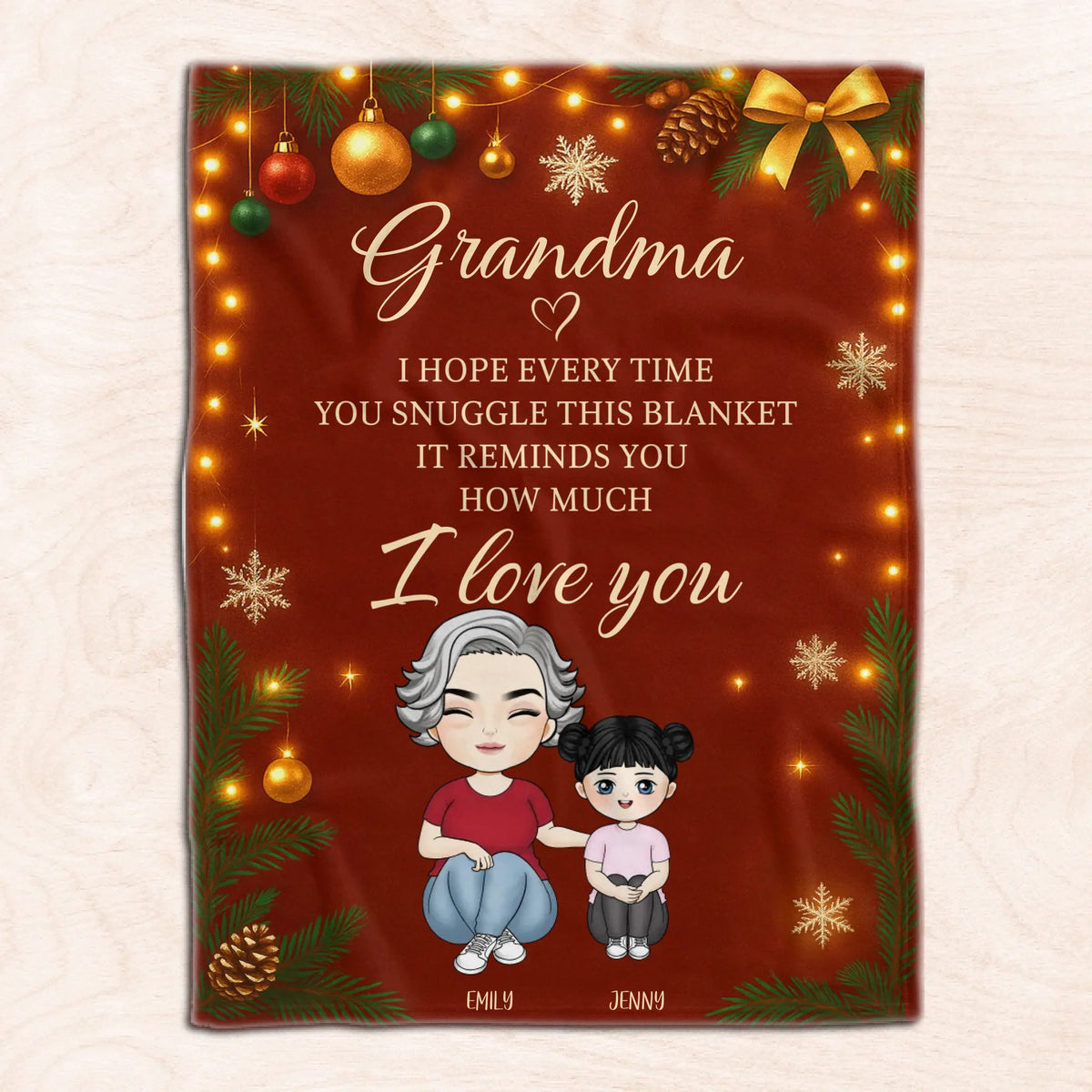 It Reminds You How Much We Love You - Personalized Blanket, Family Gift