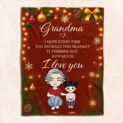 It Reminds You How Much We Love You - Personalized Blanket, Family Gift